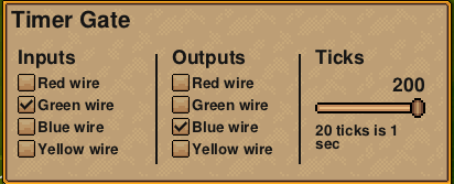 The settings for the timer to activate the glyph trap and the buffer